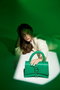 Lucky Bees Bolso de Mano Verde